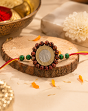 Royal Coin Beaded Rakhi