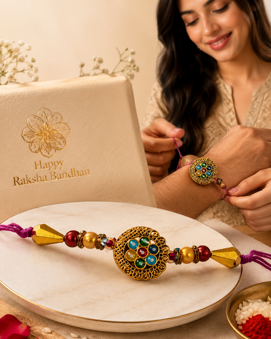 Royal Navratna Rakhi