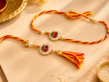 Divine Om Rakhi with Tassel – Handmade Premium Raksha Bandhan Rakhi