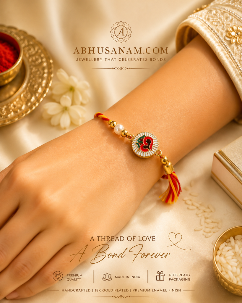Divine Om Rakhi with Tassel – Handmade Premium Raksha Bandhan Rakhi