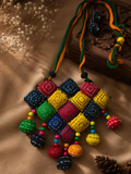 Artisan Handcrafted Fabric Pendant Set