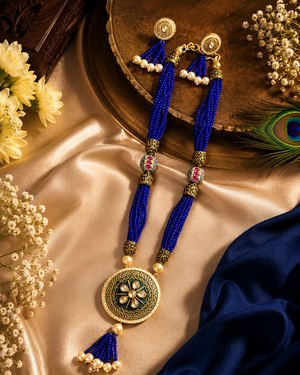 Royal Blue Beaded Set