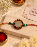 Royal Coin Beaded Rakhi