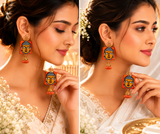 Buddha Art Fabric Earrings